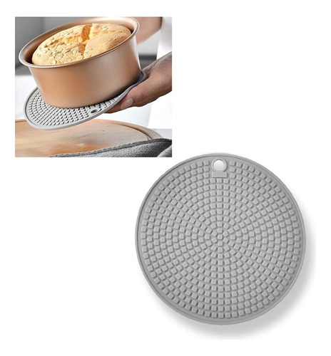 Apoya Pava Posa Fuentes Silicona Cocina Ollas Platos 17cm Rosa