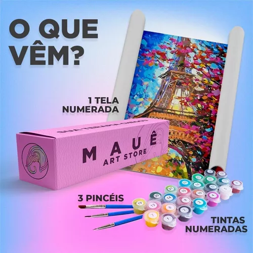 Kit Pintura Mandala Azul - Tintas Numeradas e Pincéis em Promoção na  Americanas