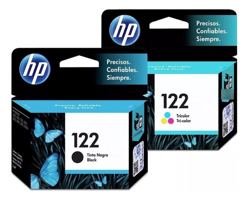 Kit X2 122 Negro Y 122 Color Para Hp Deskjet 3050 Deskjet 20