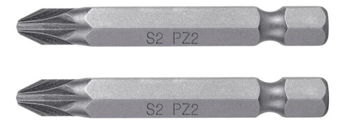 Set De 10 Puntas Magneticas Pozidrv 1/4 Pz2 50mm Industrial
