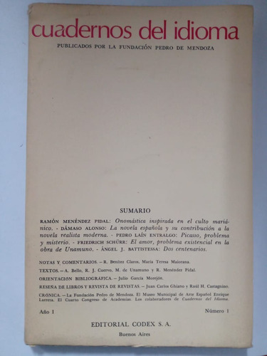 Cuadernos Del Idioma - Fundación Pedro De Mendoza