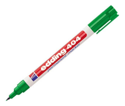 Marcador Permanente Edding 404 0.75mm Microfibra Verde X 10u