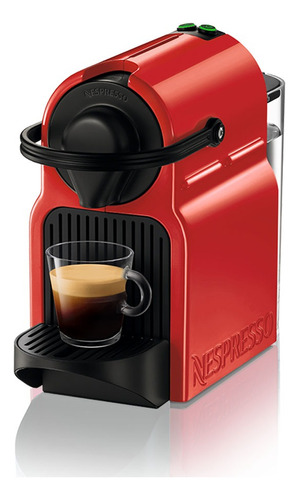 Cafetera Nespresso Inissia Color Rojo