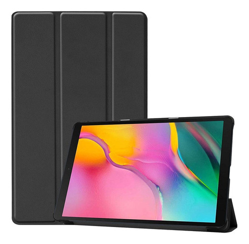 Capa Smart Tablet Tab A7 T500 T505 10.4 Aveludada - Preta