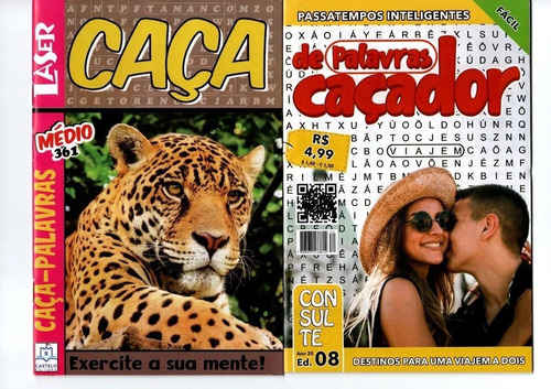 Kit 25 Revistas Caça Palavras (sem Repetições)