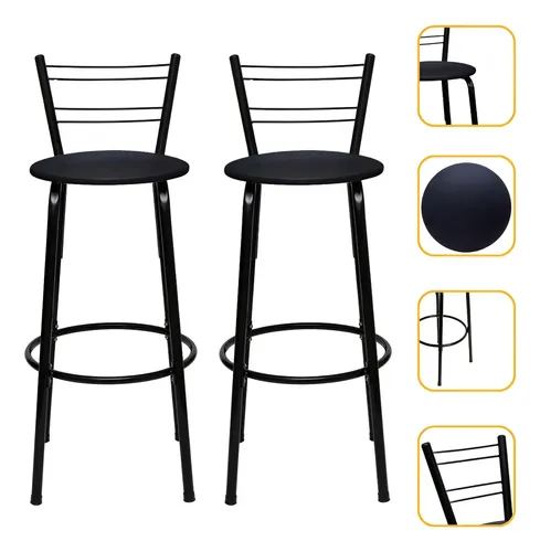 Kit 2 Banquetas Altas Itagold Flórida