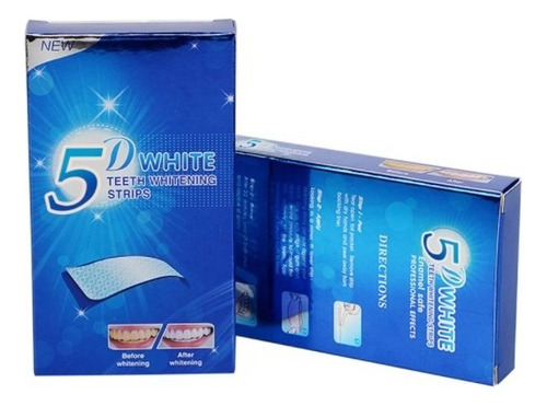 Caixa De Fitas Para Clareamento Dental 5d White Clareador