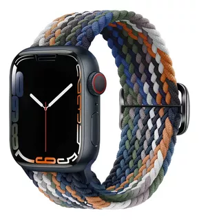 Correa Nylon Trenzado +hebilla Para Apple Watch Todas Series