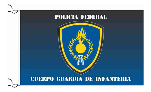 Bandera Policia Federal Cpo Guardia Infanteria 150 X 90 Cm