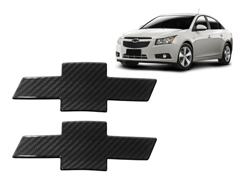 Par De Emblema Gm Fibra De Carbono Cruze Sedan 2012 A 2014