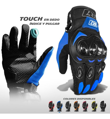      Guantes Para Motociclista R7-2 Racing Touch 