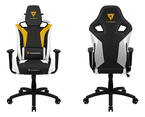 Silla Gaming Thunderx3 Xc3 Clase 4 150 Kg Inclinable Yellow Color Bumblebee yellow