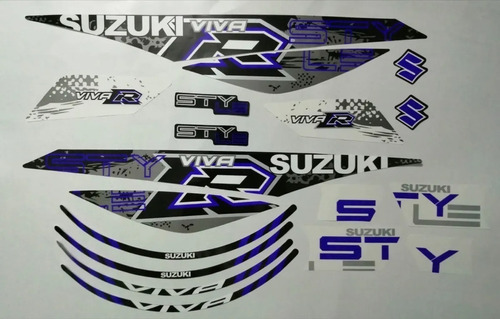 Kit Completo De Calcomanías Suzuki Viva R Style