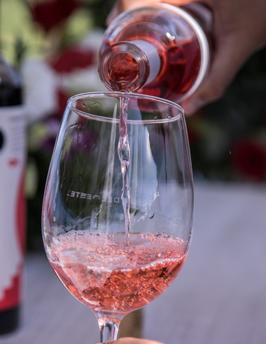 Vino Rosado Pinot Noir Y Vino Blanco Sauvignon Blanc Juego D