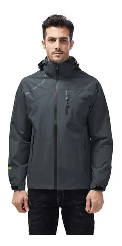 Chaqueta Cortavientos Impermeable Para Hombre