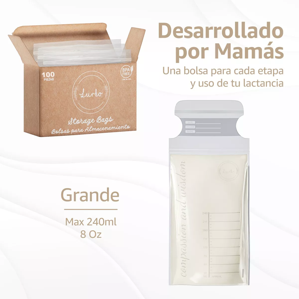 Tercera imagen para búsqueda de bolsas para almacenar leche materna