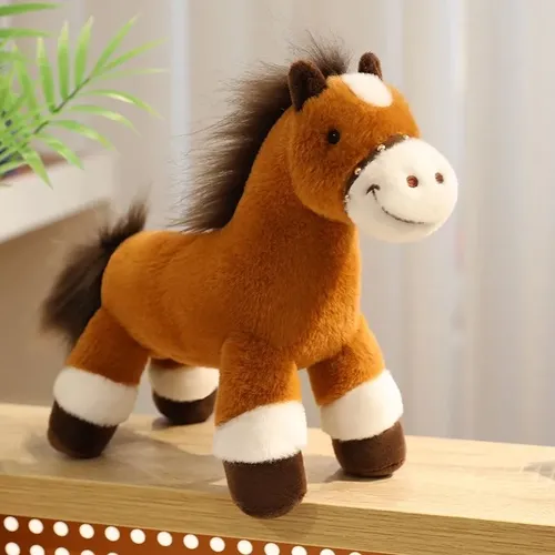 Caballo De Peluche Mini De 13 Cm – Suave Y Abrazable, Felpa De Calidad, Diseño Compacto, Ideal Para Niños Y Coleccionistas