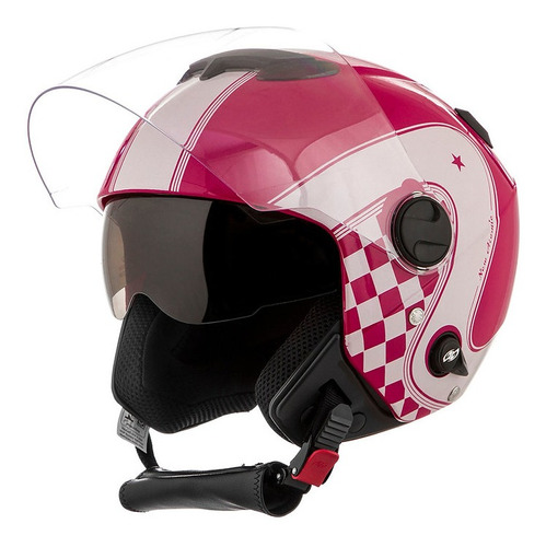 Casco Abierto New Atomic Vintage 788 Rosado/blanco T 58