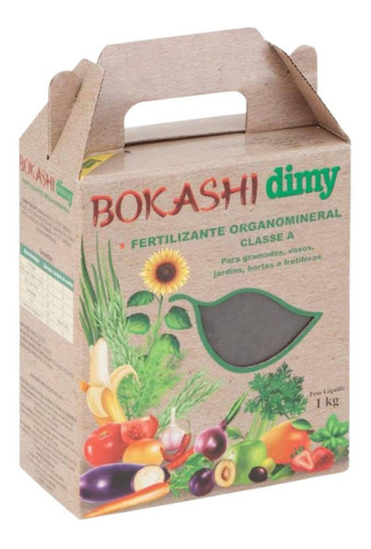 Fertilizante Dimy Bokashi 1kg Adubo Orgânico Farelado