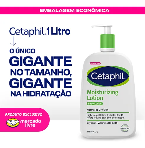 Cetaphil Loção Hidratante Corporal e Facial para Pele Sensível, N...