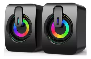 Bocina Pc Rgb Gaming Ordenador Portátil Altavoz Subwoofer