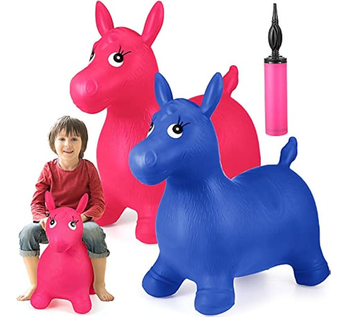 Sotiff 2 Pack Horse Hopper Jumping Animal Con Pump Ride En B