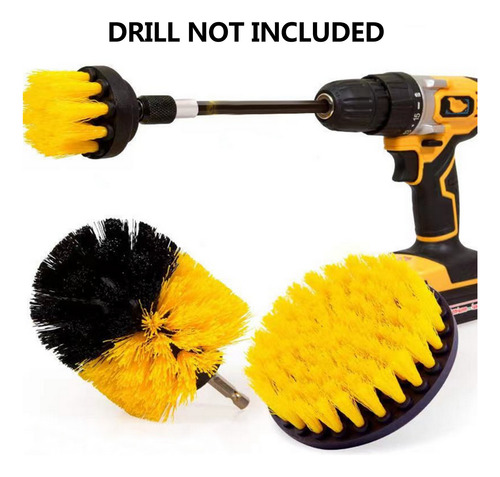 Brocha Limpiadora Drill, Juego De 4 Piezas