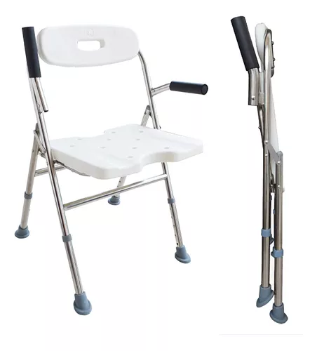 silla para ducha ancianos adultos mayores sillas banco de Baño bano  aluminio aju