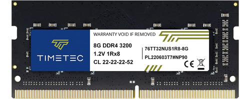 Memoria Ram Timetec Ddr4 8 Gb 3200 Mhz Portatil