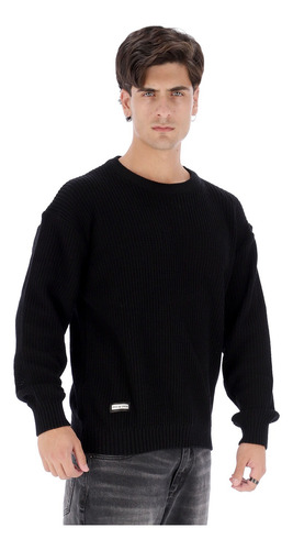Sweater Bross Punto Inglés Liso Oversize