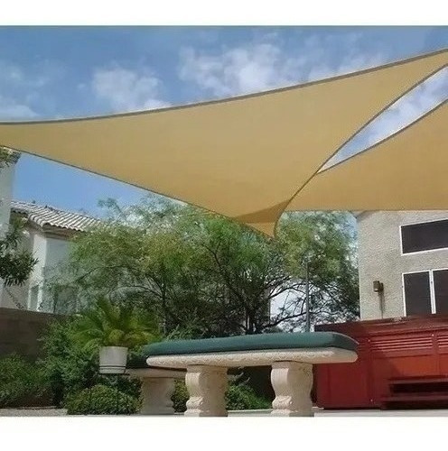 Lona Toldo Vela Sombra Triangular 5x5x5 Mts Anti Uv