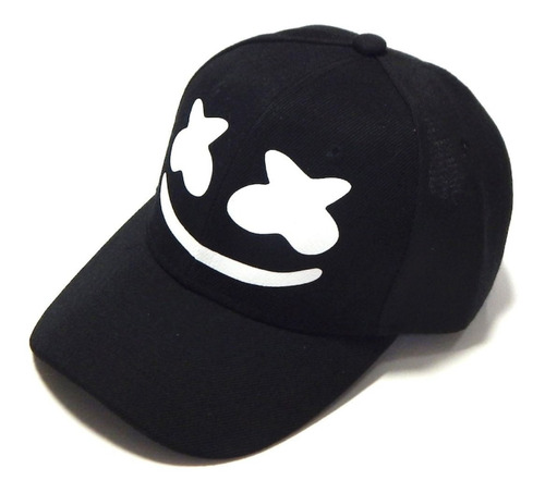 Imagen 2 de 3 de Dj Marshmello Gorra Estampado Negro Ajustable Envio Gratis