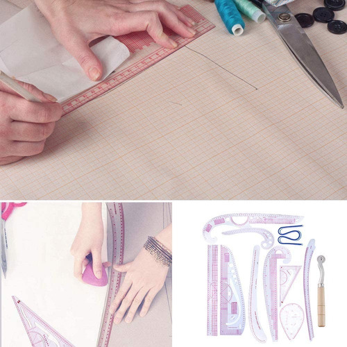 Set Reglas Francesa Profesionales Patchwork Sastre Quilting