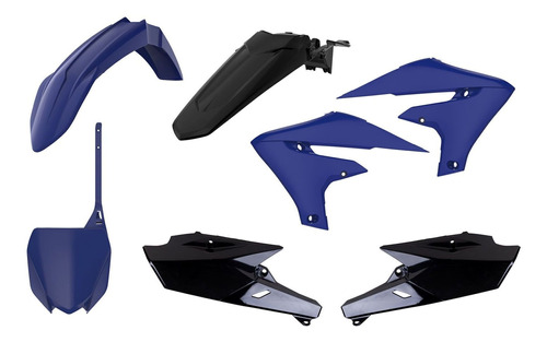Kit Plástico Yamaha Yz250f 19-21 Yz450f 18-21 Azul/preto
