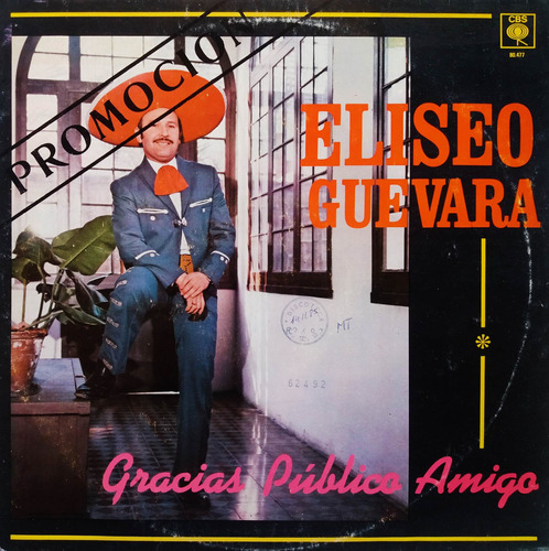 Eliseo Guevara - Gracias Publico Amigo Lp Y