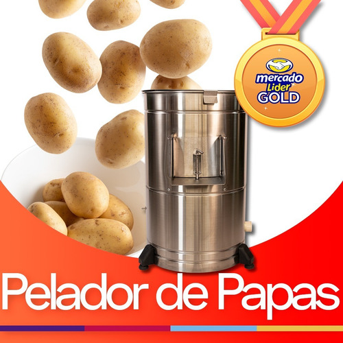 Imagen 2 de 4 de Máquina Peladora De Papas Industrial Pelapapas 10k Y 6k