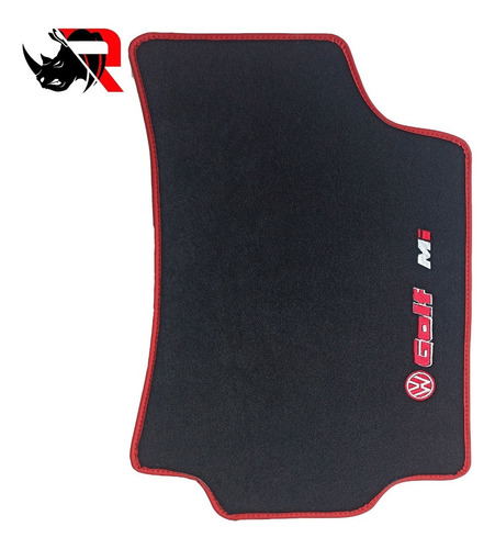 Imagen 3 de 5 de Tapete Automotriz Compatible Con Vw Golf Mi / Rojo / M1