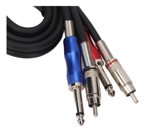 Cable De Sonido Estéreo Ts A Dual Rca De 1/4 De Pulgada Con