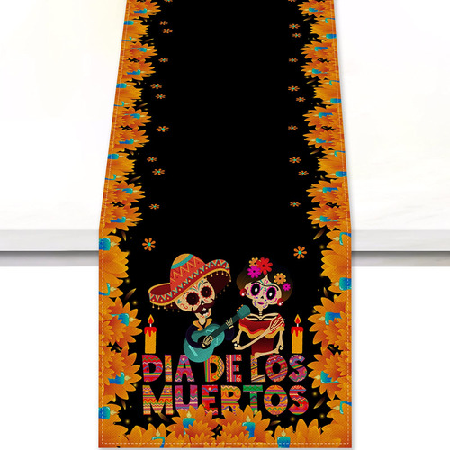 Camino Mesa Dia Muerto Mexico Cubierta Calavera Azucar Hogar