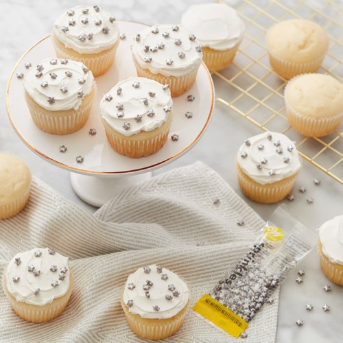 Sprinkles Estrellas Plateadas De Dulce 32g Wilton