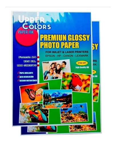 Papel Fotográfico Glossy 135 Gr, X 8 Paquetes - 800 Hojas 