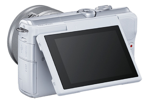 Imagen 3 de 3 de Canon EOS Kit M200 + lente 15-45mm IS STM sin espejo color blanco