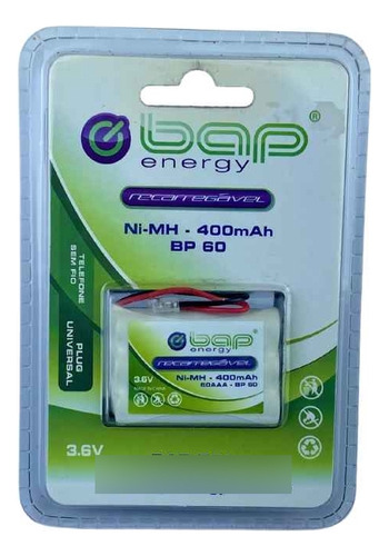 Bateria Para Telefone 3.6v 400mah Bap Energy Bap 701