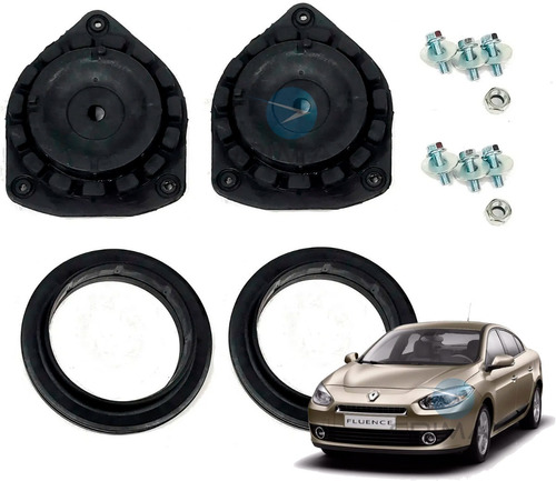 Kit 2 Cazoleta Delantera Record Renault Fluence Desde 2011 -