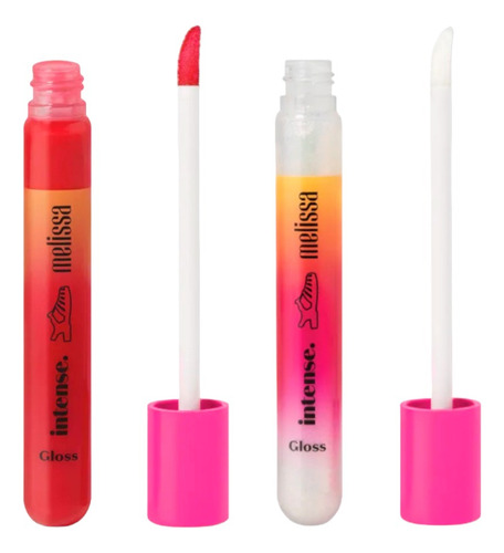 Kit Melissa Gloss Labial Pink E Gloss Labial Plastic Lips
