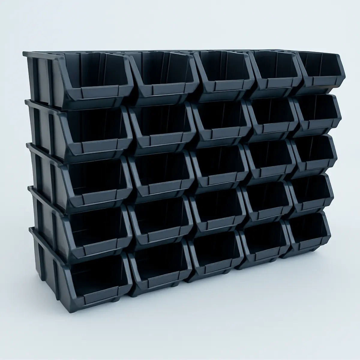 Kit 15 Caixa Bin N5 Plastica Gaveta Organizador Estoque Almoxarifado
