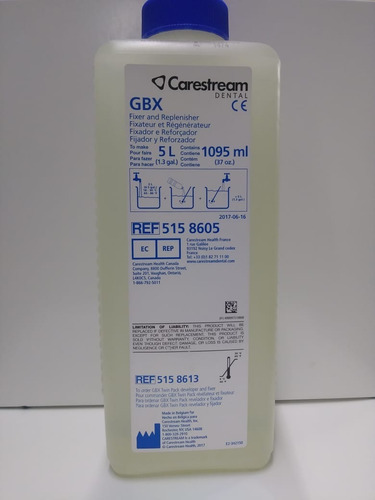 Imagen 1 de 4 de Carestream Gbx Fijador Y Reforzador 1095ml Hecho En Bélgica