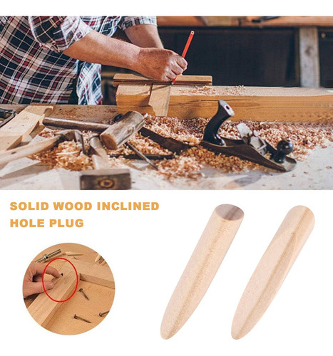 200 Paquetes De Tapones Con Orificios De Bolsillo De Madera