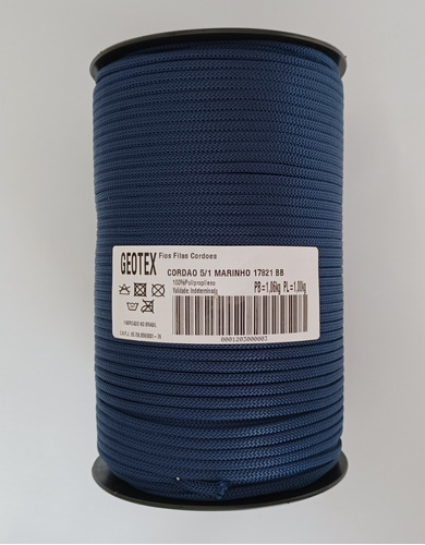 Fio Náutico Azul Marinho 4mm (360 Metros/01 Quilo)