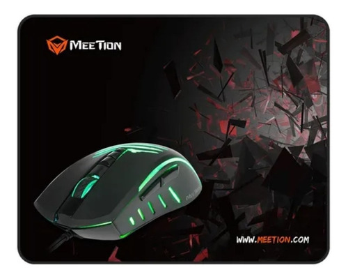 Combo Gamer Meetion Mt-co11 Mouse Retroiluminado Y Mouse Pad